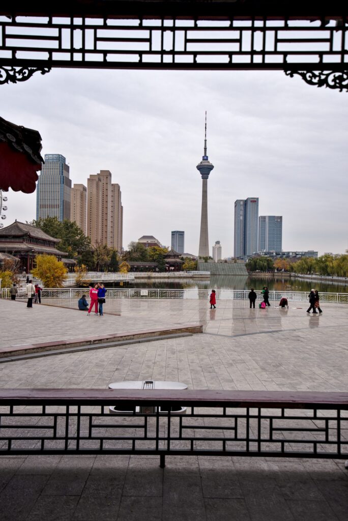 View of the TV Tower from the Water Park
