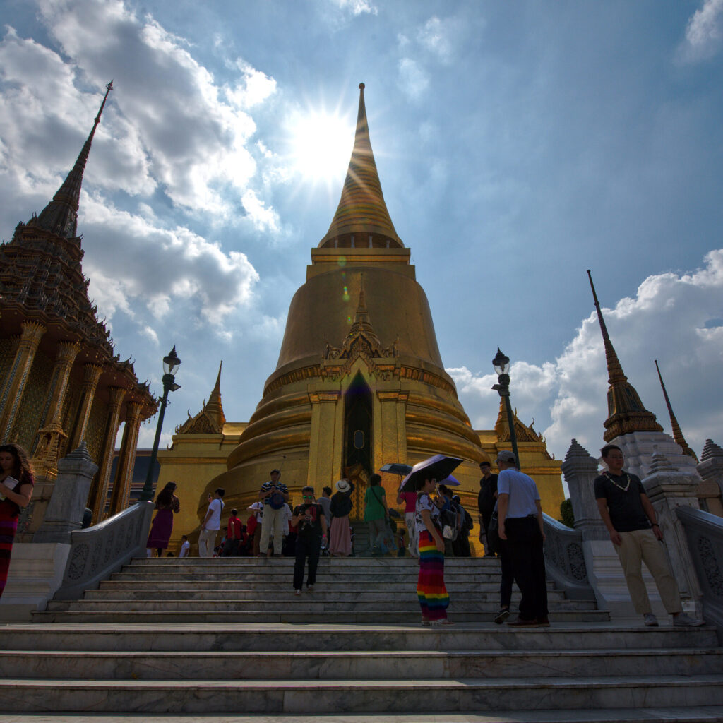 Golden chedi at Wat Phra Kaew, Bangkok