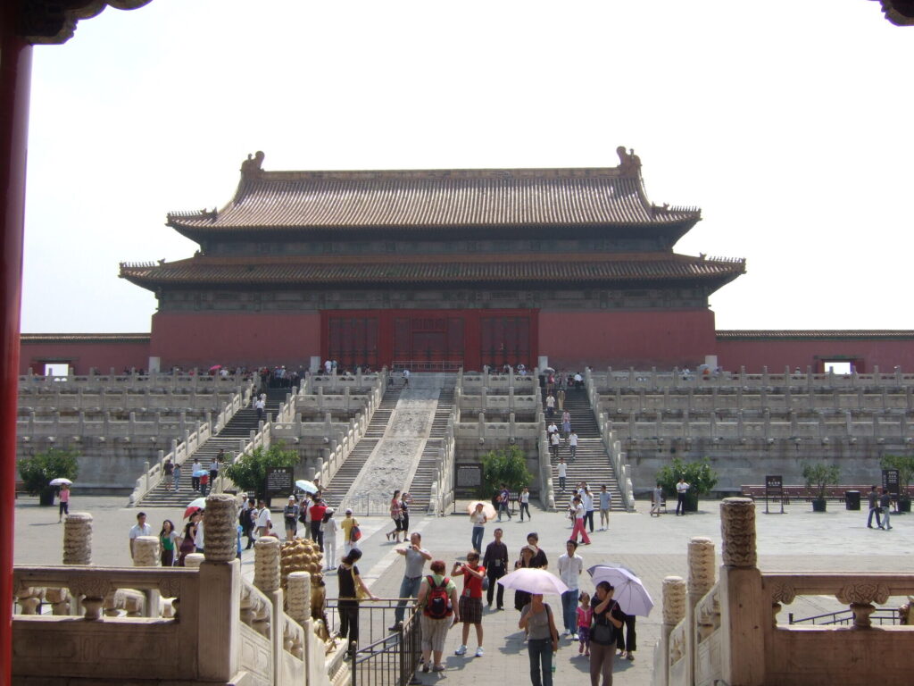 Hall on its marble terrace, The Forbidden City and Xi'an