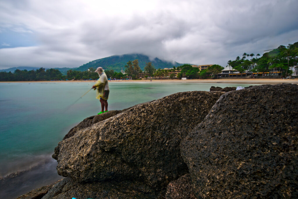 Fisherman on the rocks, Phuket