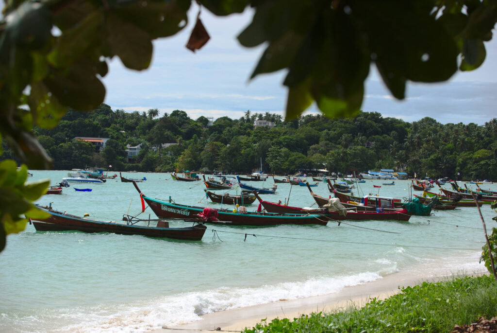 Longtail boats, Bon Island, Phuket