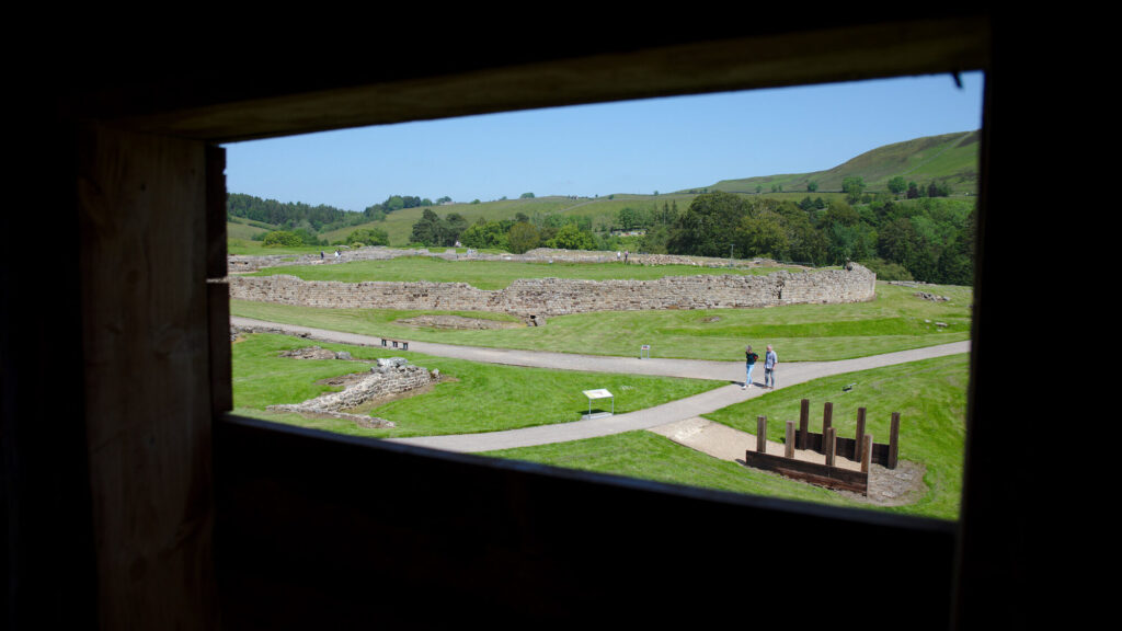 The excavations from inside the timber tower, Vindolanda