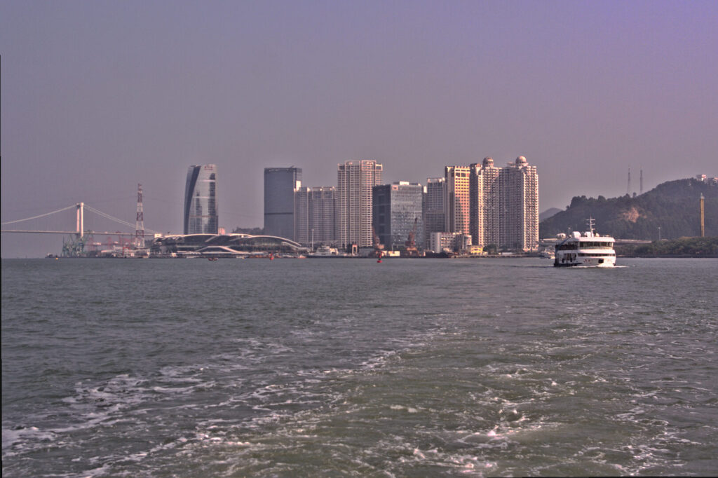 The city from the ferry, Xiamen in January